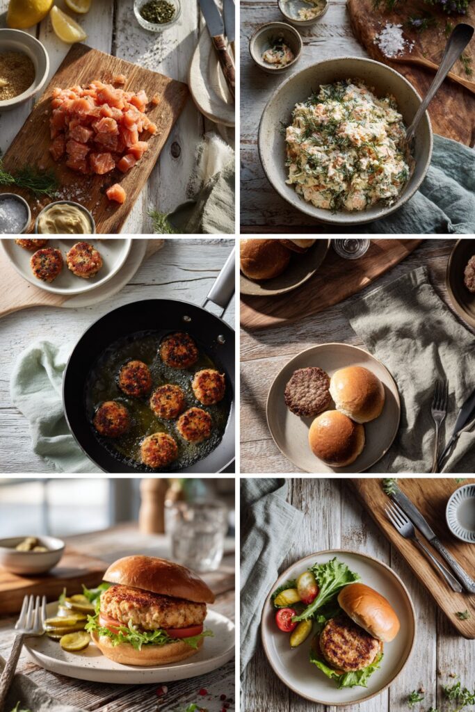 Gordon Ramsay Salmon Burger