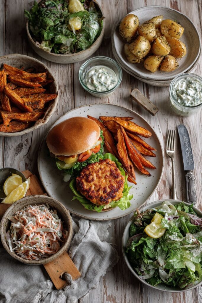 Gordon Ramsay Salmon Burger