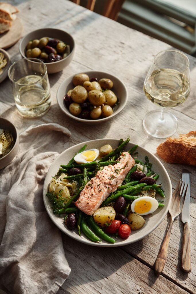 Gordon Ramsay Salmon Nicoise Salad