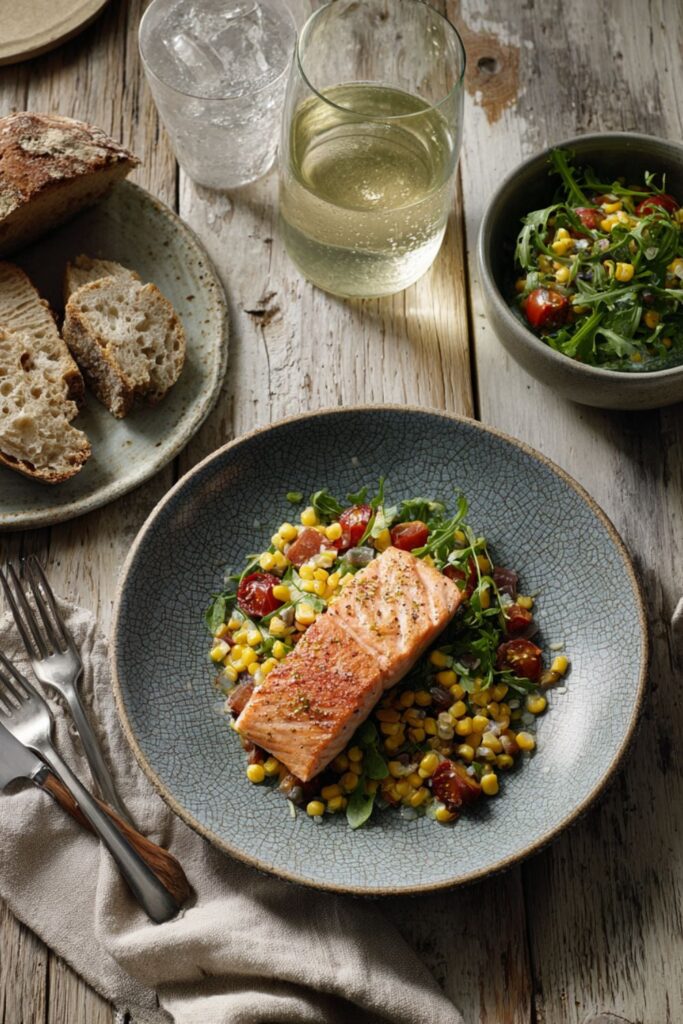 Gordon Ramsay Salmon Succotash