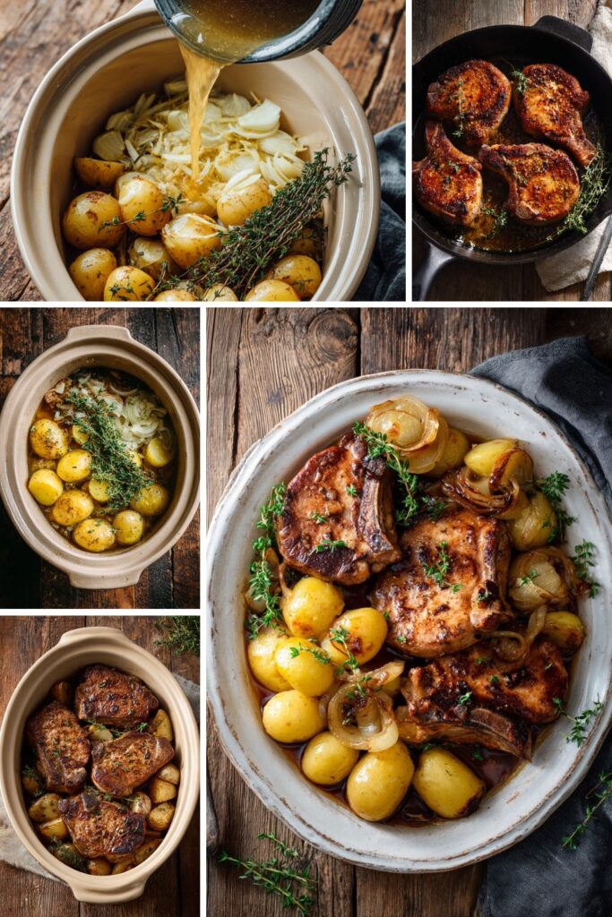 Gordon Ramsay Style Crockpot Pork Chops And Potatoes Recipe