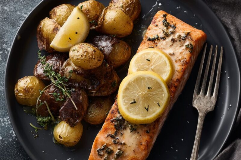 Gordon Ramsay Salmon with Smashed Potatoes