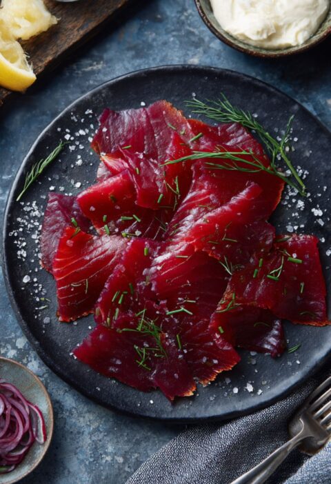 Gordon Ramsay Beetroot-Cured Salmon