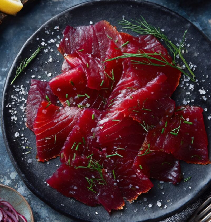 Gordon Ramsay Beetroot-Cured Salmon