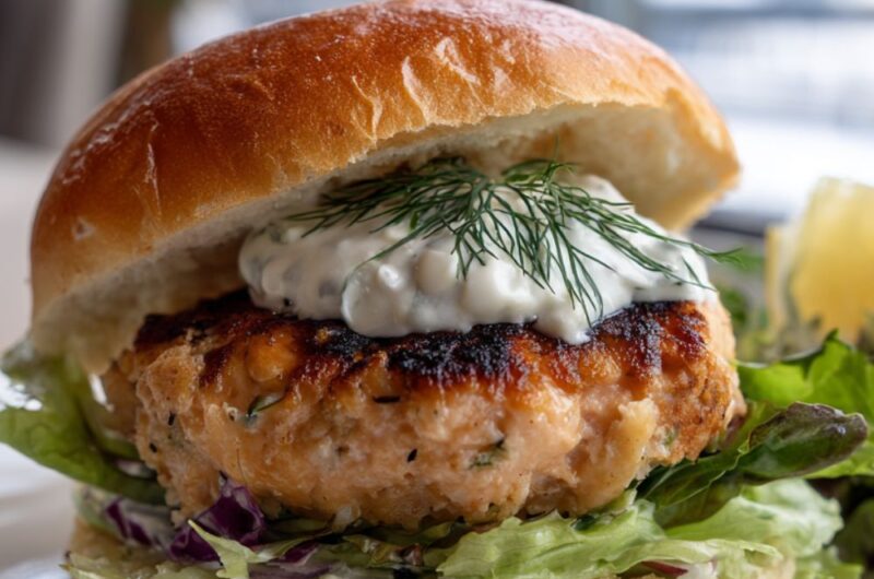 Gordon Ramsay Salmon Burger