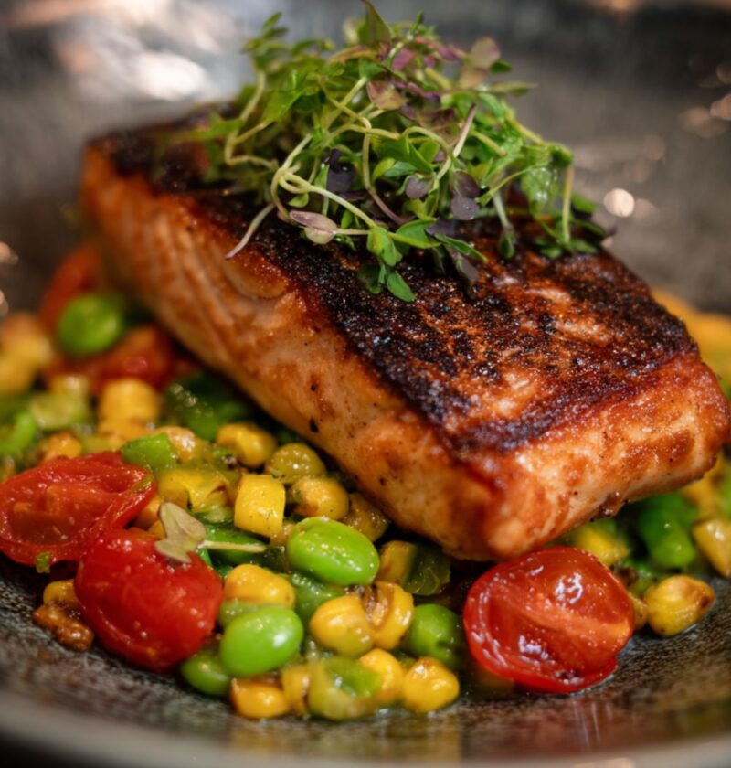 Gordon Ramsay Salmon Succotash