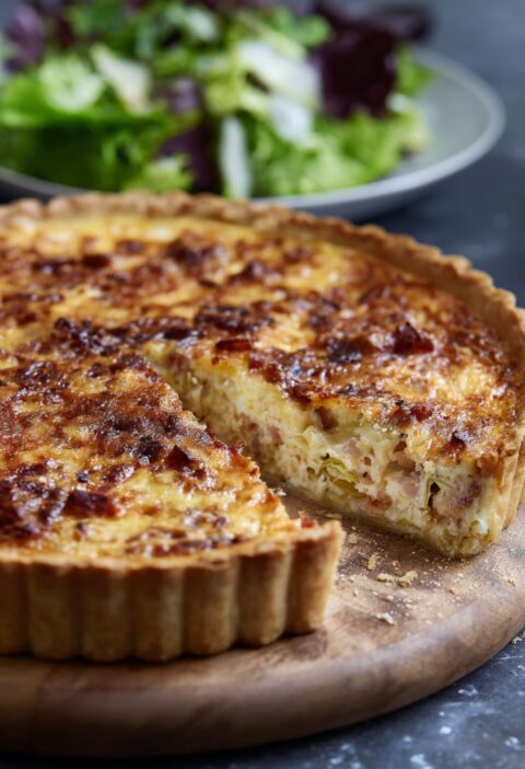 Gordon Ramsay Bacon and Leek Quiche Recipe