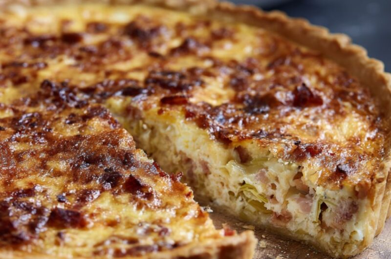 gordon ramsay bacon and leek quiche recipe