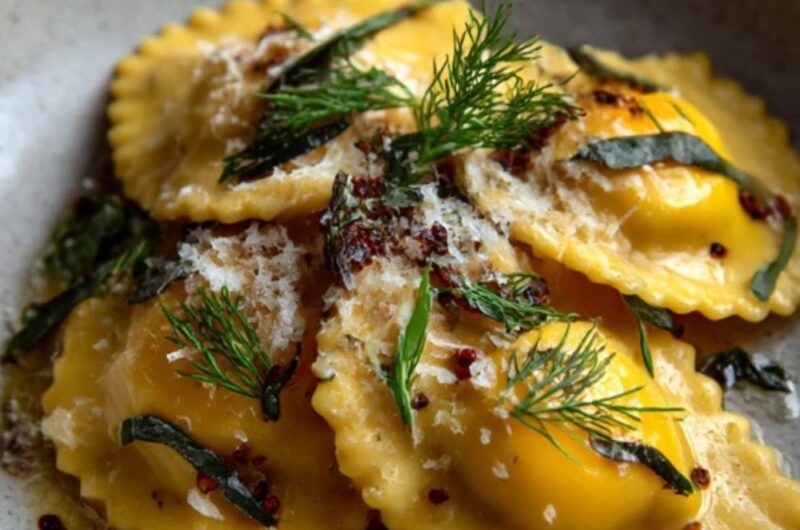 gordon ramsay egg yolk ravioli recipe