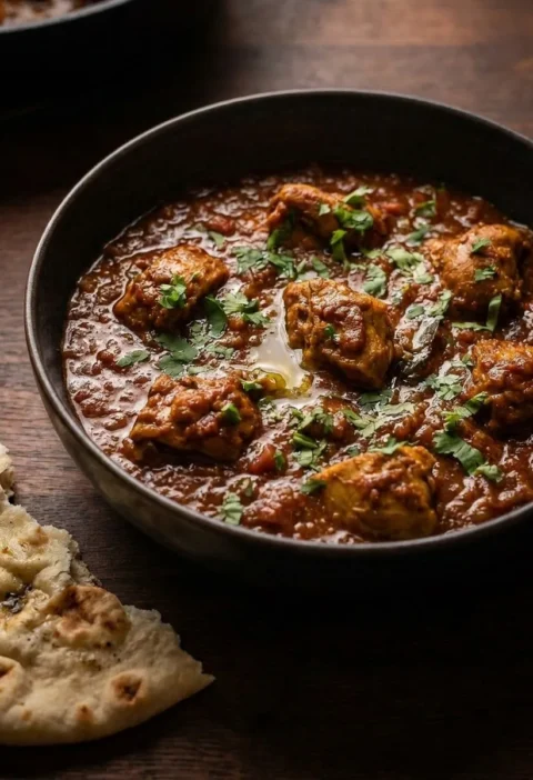 Gordon Ramsay chicken madras served with coriander and lemon