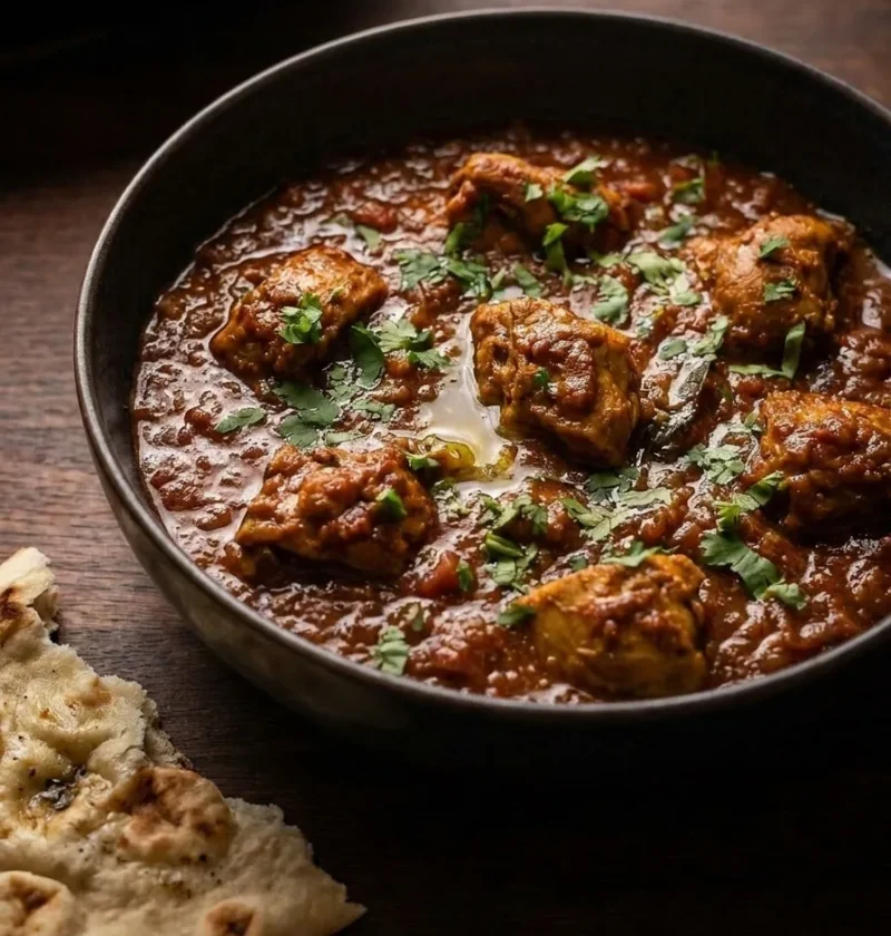 Gordon Ramsay chicken madras served with coriander and lemon