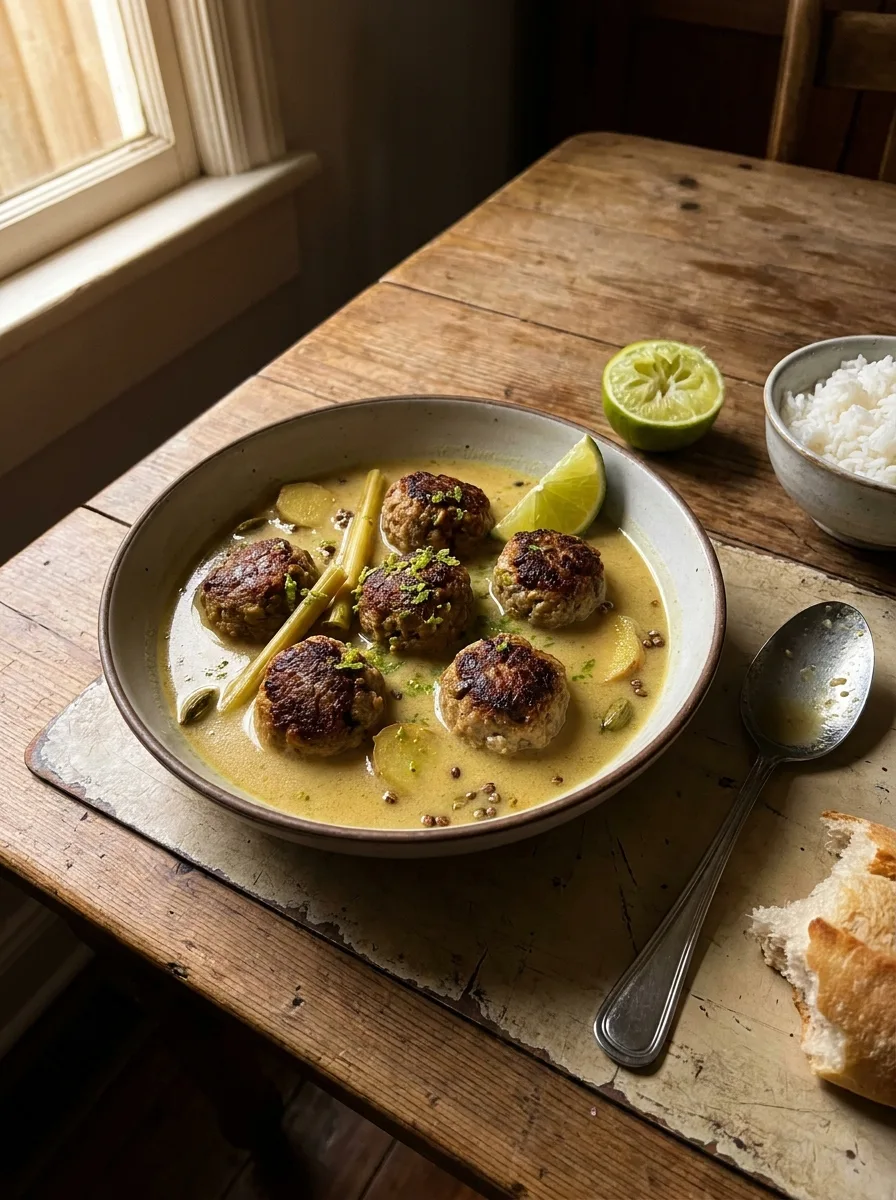 Gordon Ramsay Meatballs in Coconut Broth