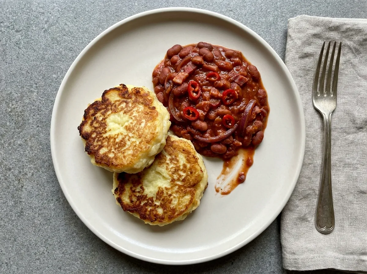 Gordon Ramsay Beans and Potato Cakes