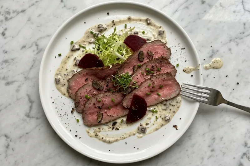 Gordon Ramsay's Roast Beef Carpaccio with Truffle Dressing
