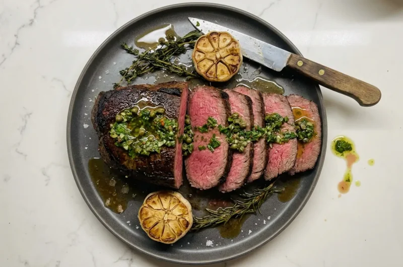 Gordon Ramsay's Roast Beef Fillet with Salsa Verde