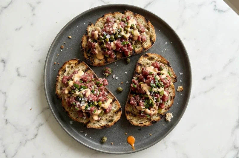 Gordon Ramsay's Beef Tartare on Charred Bread