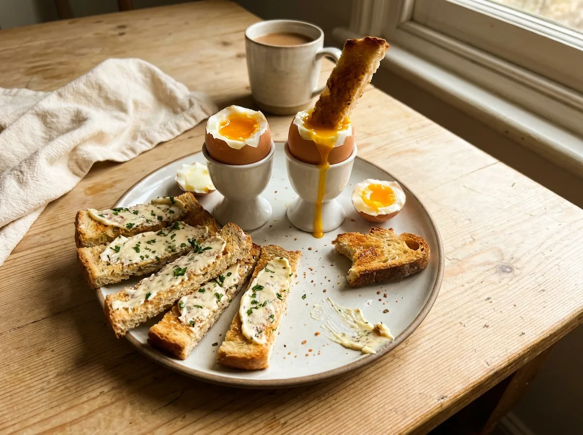 Gordon Ramsay’s Boiled Eggs with Anchovy Soldiers