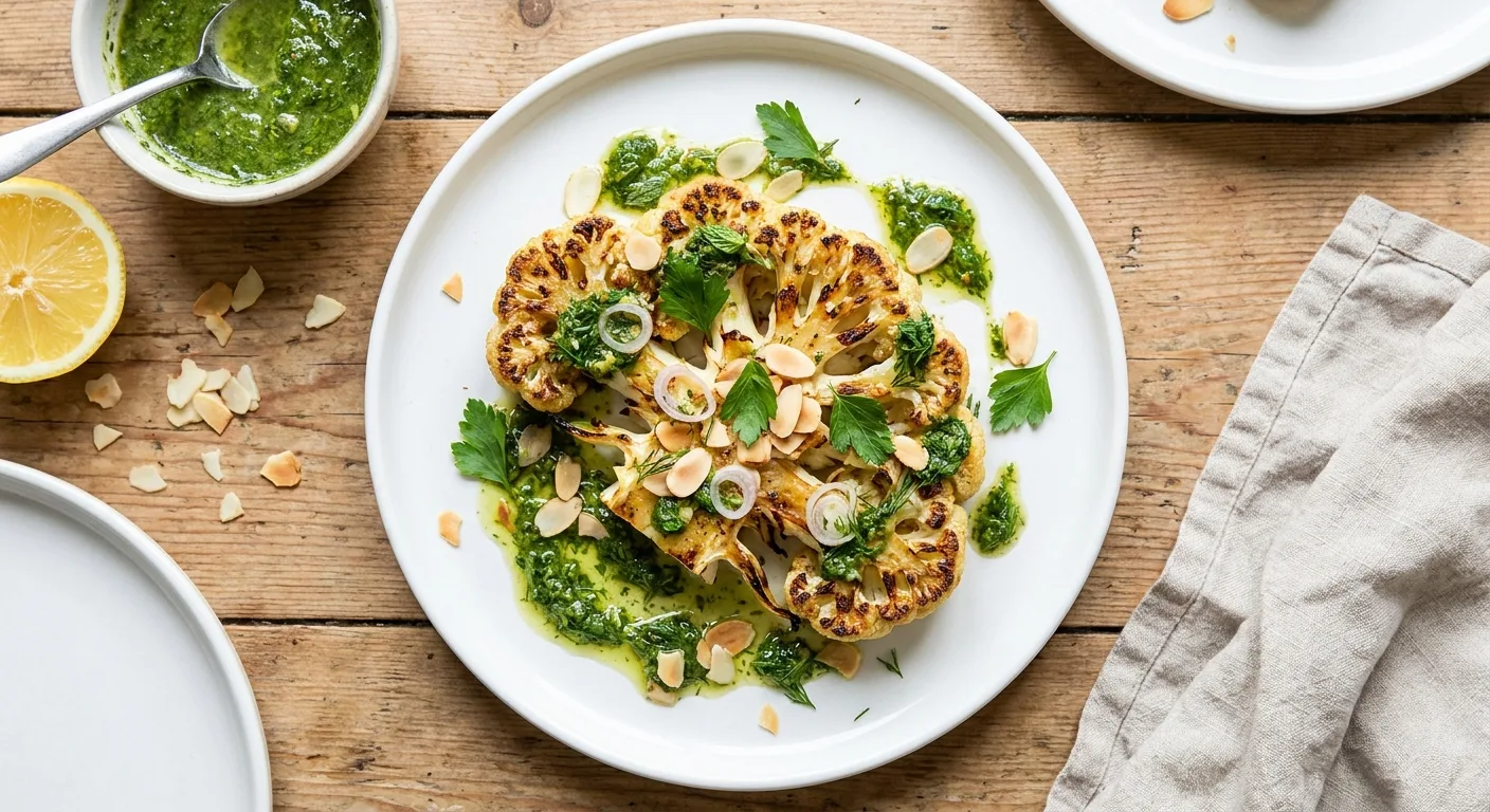 Gordon Ramsay’s Cauliflower Steak with Salsa Verde
