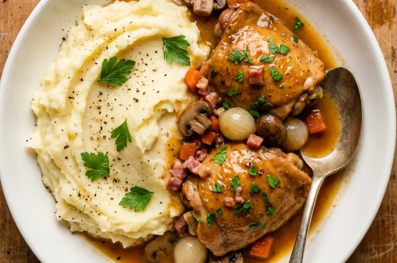 Coq au Vin (Ramsay’s Fricassée Method)