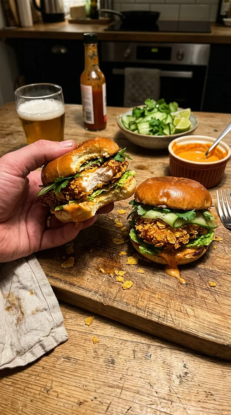 Gordon Ramsay Cornflake Chicken Sliders with Gochujang Mayonnaise