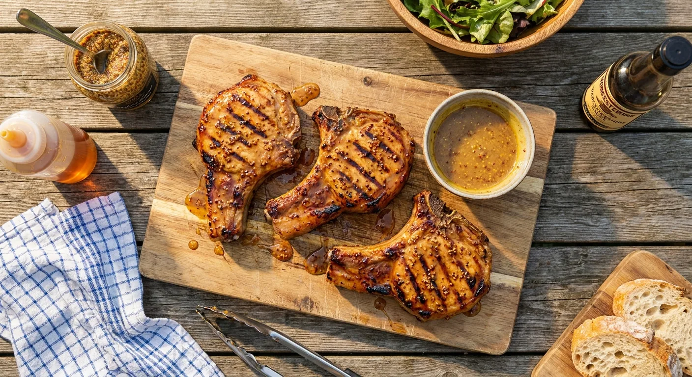 Gordon Ramsay’s Honey Mustard Grilled Pork Chops