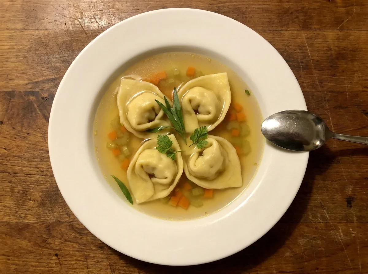 Gordon Ramsay's Lobster Tortellini in Shellfish Broth