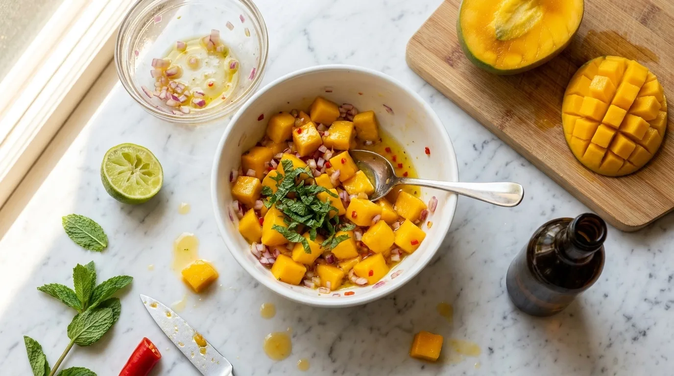 Gordon Ramsay Mango Salsa (Two-Stage Fresh Salsa)