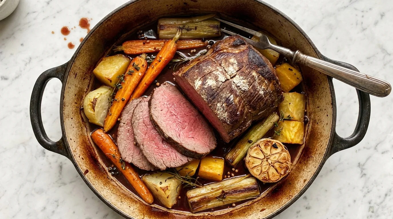 Gordon Ramsay's Pot-Roast Sirloin of Beef with Root Vegetables