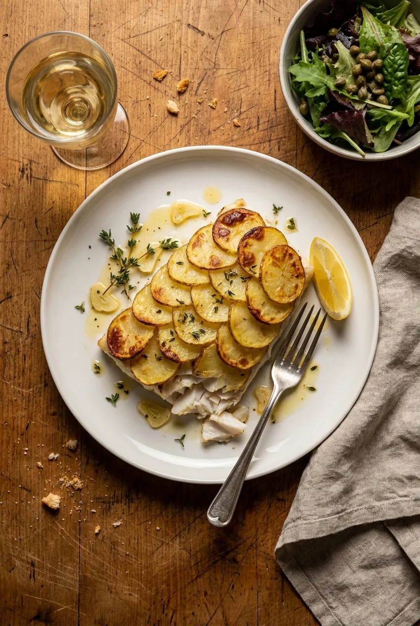 Gordon Ramsay Potato Crusted Halibut