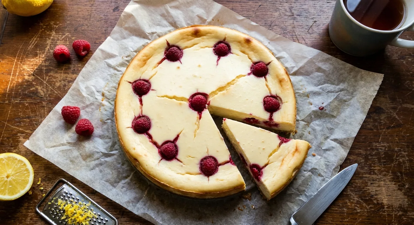Gordon Ramsay’s Baked Raspberry and Lemon Cheesecake