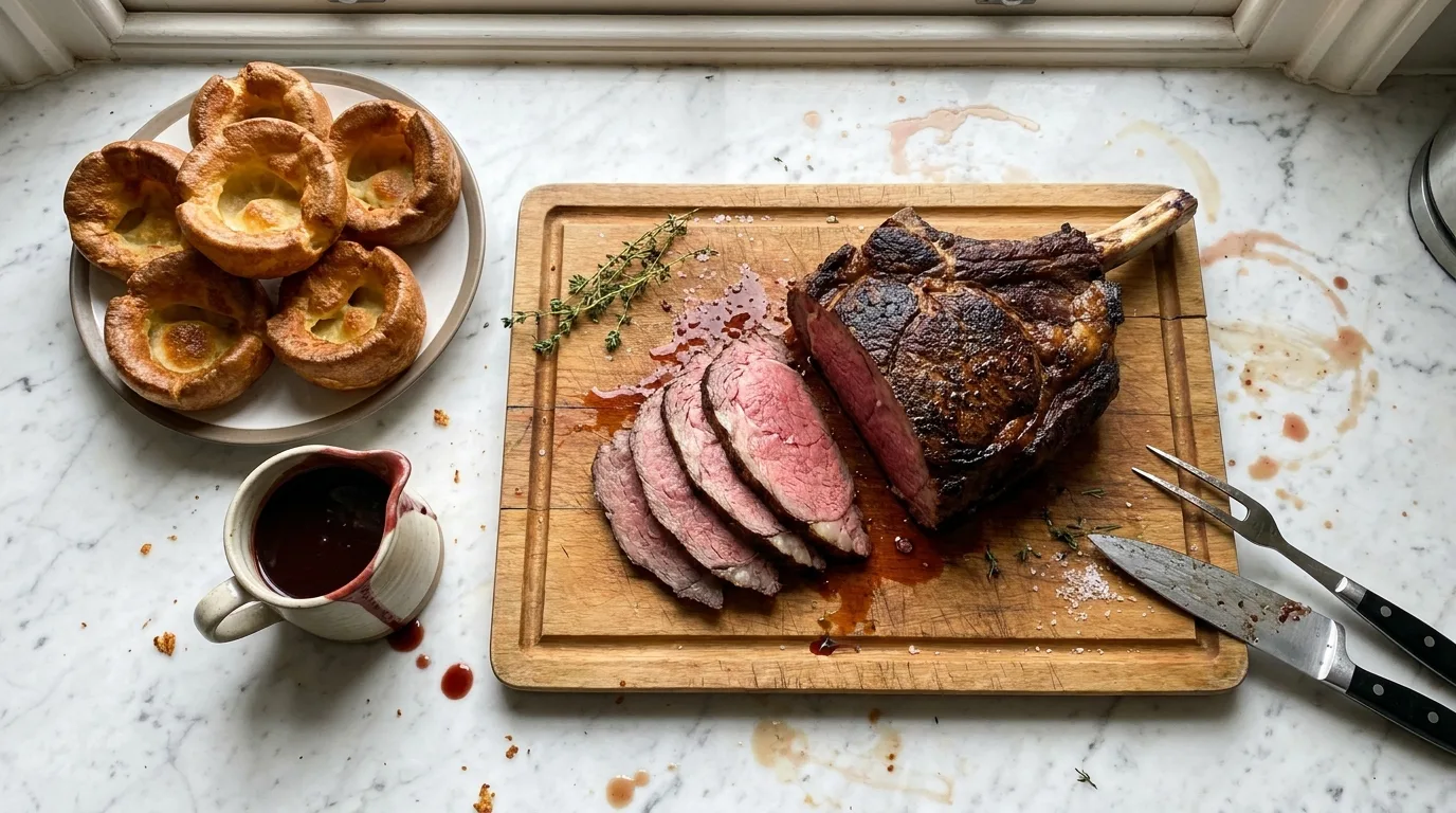 Gordon Ramsay's Roast Beef with Yorkshire Pudding and Red Wine Gravy