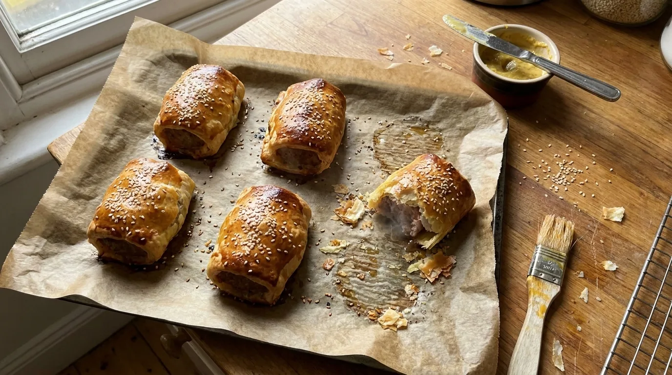 Gordon Ramsay Sausage Rolls (Pub Recipe with Mustard)