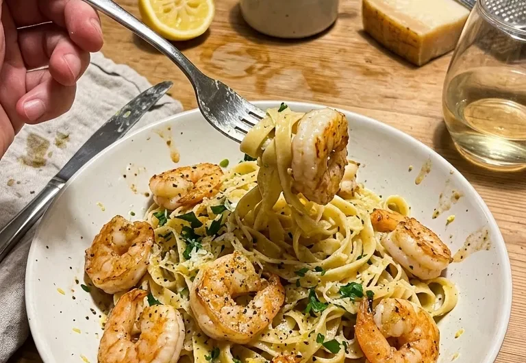 Gordon Ramsay Shrimp Alfredo