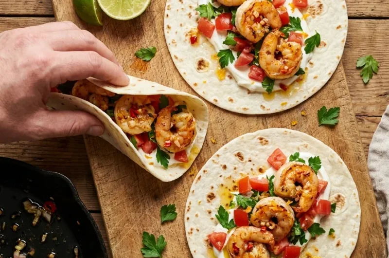 Gordon Ramsay Shrimp Tacos
