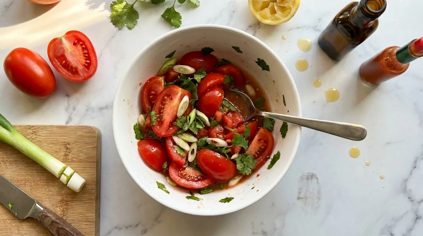 Gordon Ramsay Tomato Salsa (Fresh, With Sesame Oil)