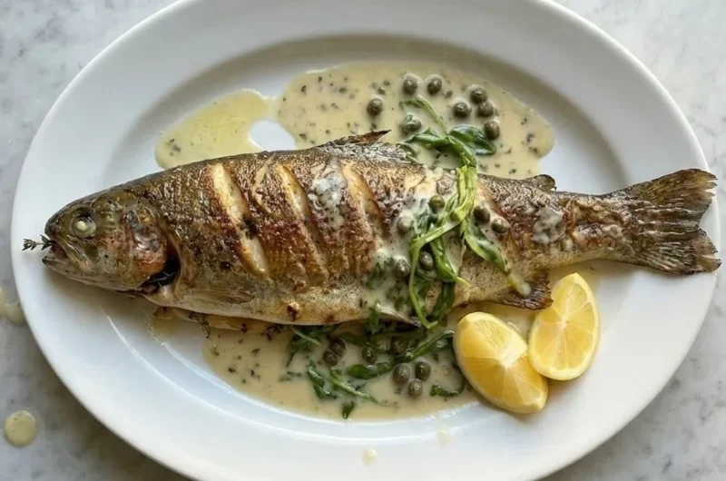 Gordon Ramsay's Baked Rainbow Trout with Caper Butter Sauce