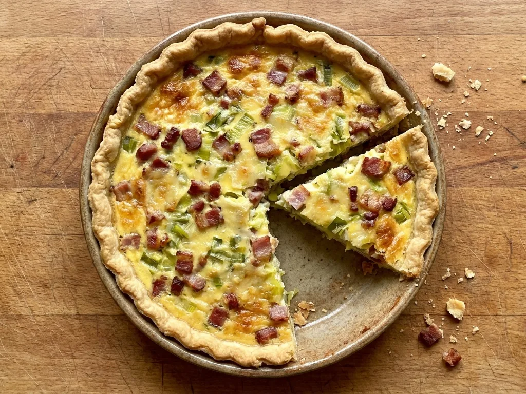 Gordon Ramsay Bacon and Leek Quiche Recipe